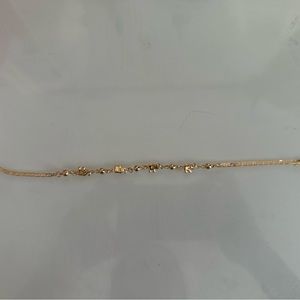 Gold Anklet with Elephants